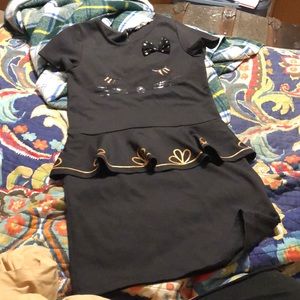 Kids Cat Peplum Dress!